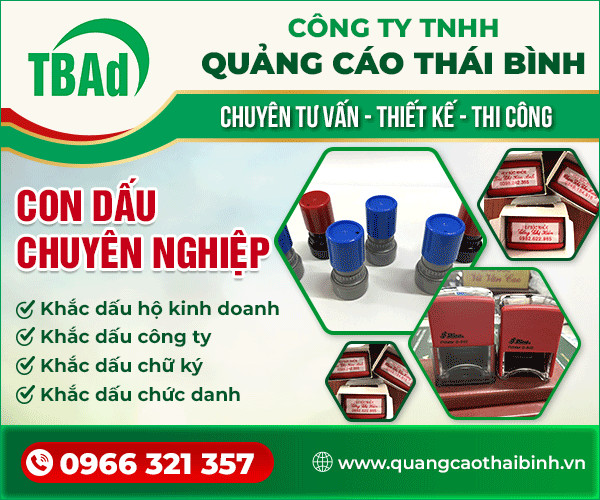 CÔNG TY TNHH QUảNG CÁO THÁI BÌNH - KHắC DấU
