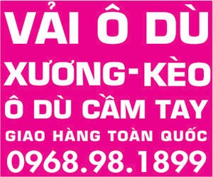 Vải Dù Chống Thấm Nước - Khung Xương Kèo Ô Dù - Ô Dù Cầm Tay - Tổng Kho 68