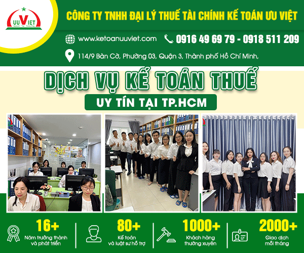 Công Ty TNHH Đại Lý Thuế Tài Chính Kế Toán Ưu Việt