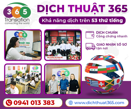 CÔNG TY TNHH DịCH THUậT 365