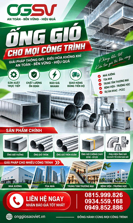 Công Ty TNHH Thương Mại Và Sản Xuất ống Gió Sao Việt