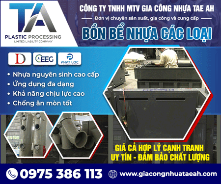 CÔNG TY TNHH MTV GIA CÔNG NHựA TAE AH