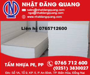 Công Ty TNHH MTV Nhật Đăng Quang- Tấm nhựa
